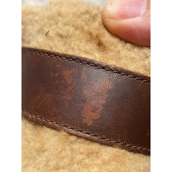 Timberland Ortholite Faux Shearling Leather Heeled Boots Womens Size 7.5 Brown - Picture 13 of 14